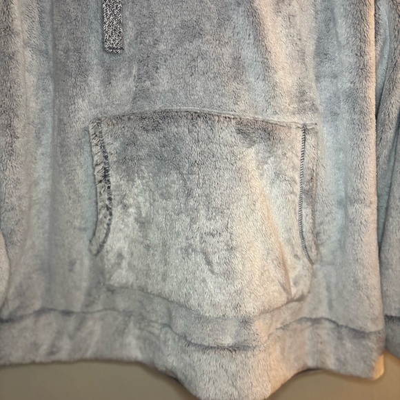 Members Mark Grey Plush Pullover Hooded Sweatshirt Size XXL - Picture 2 of 7